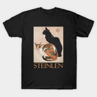 Two Cats by Théophile Steinlen T-Shirt